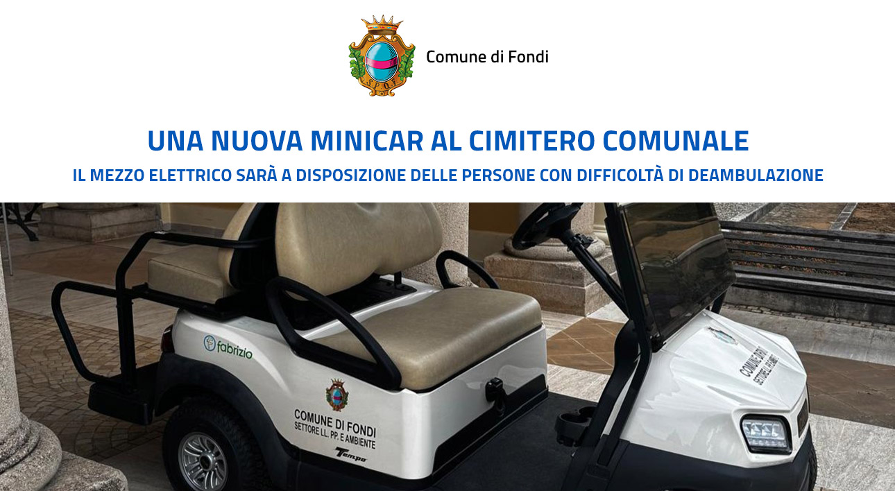 ANTEPRIMA FONDI 2025 minicar cimitero