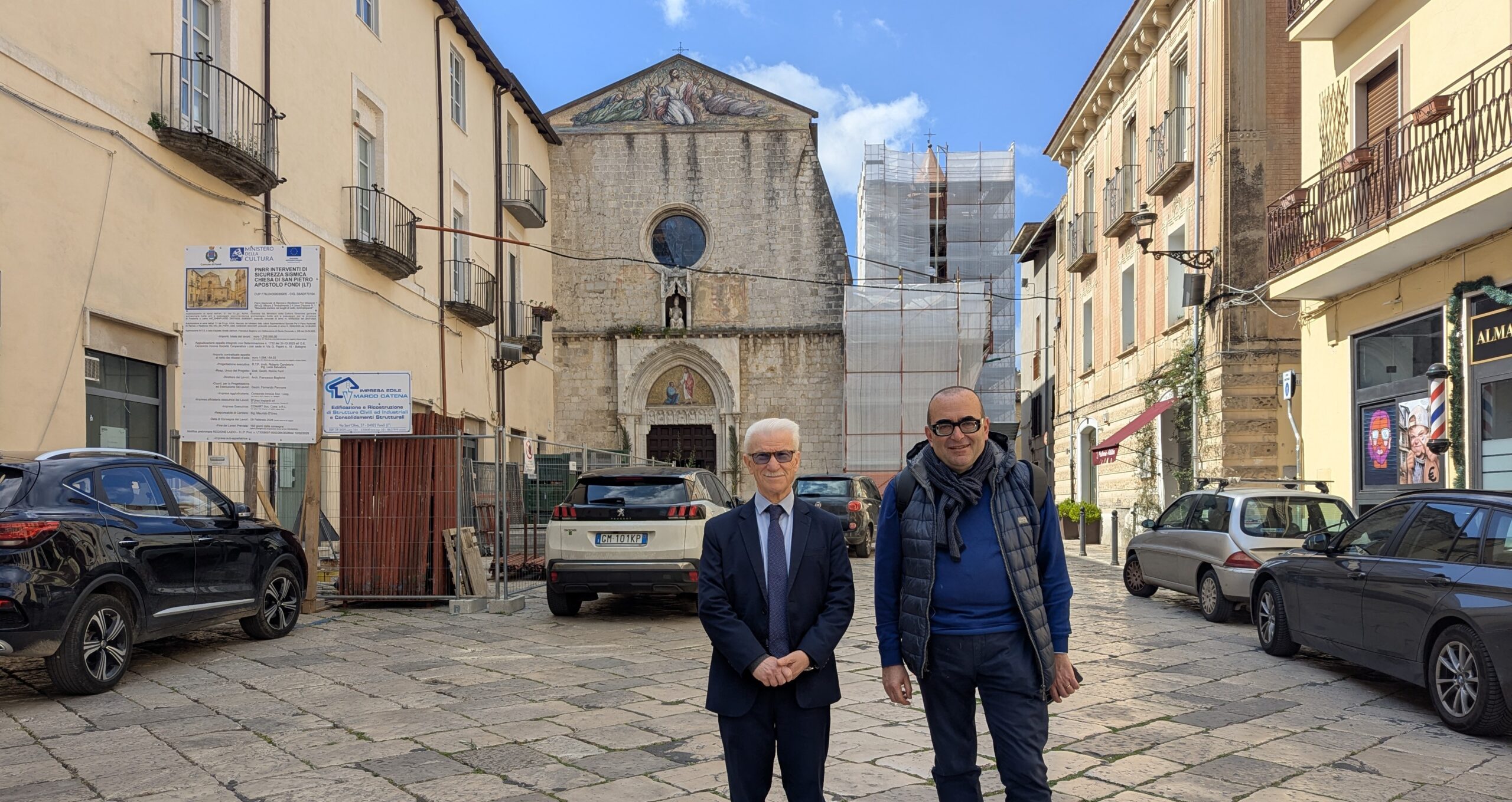 Sindaco maschietto e assessore spagnardi finanziamento chiese